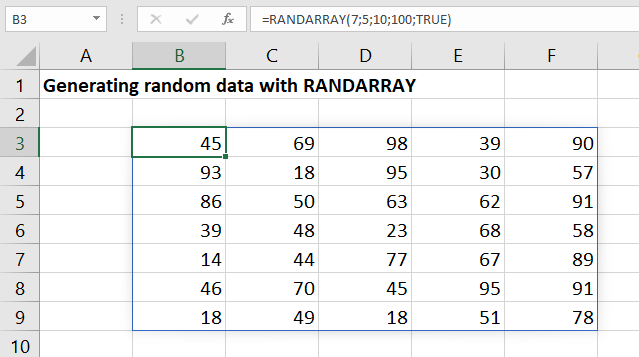 generate random data